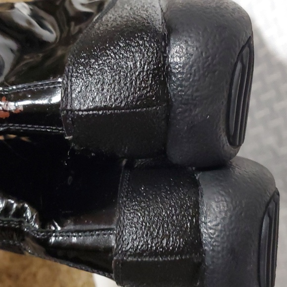 Sonia Rykiel black patent leather Steampunk Goth  laceup boots size 8 - Picture 14 of 16